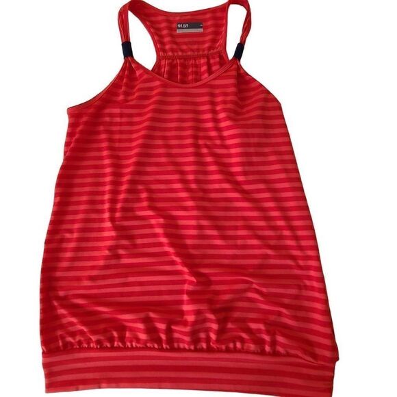 Lija Womens Athletic Activewear Tops Halter Back Sleeveless Red Large - Picture 6 of 11